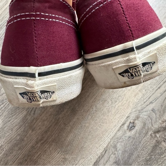 Vans Maroon Knot Detail Sneakers size 8 - Picture 7 of 7